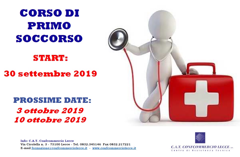 primo soccorso 30 settembre 2019