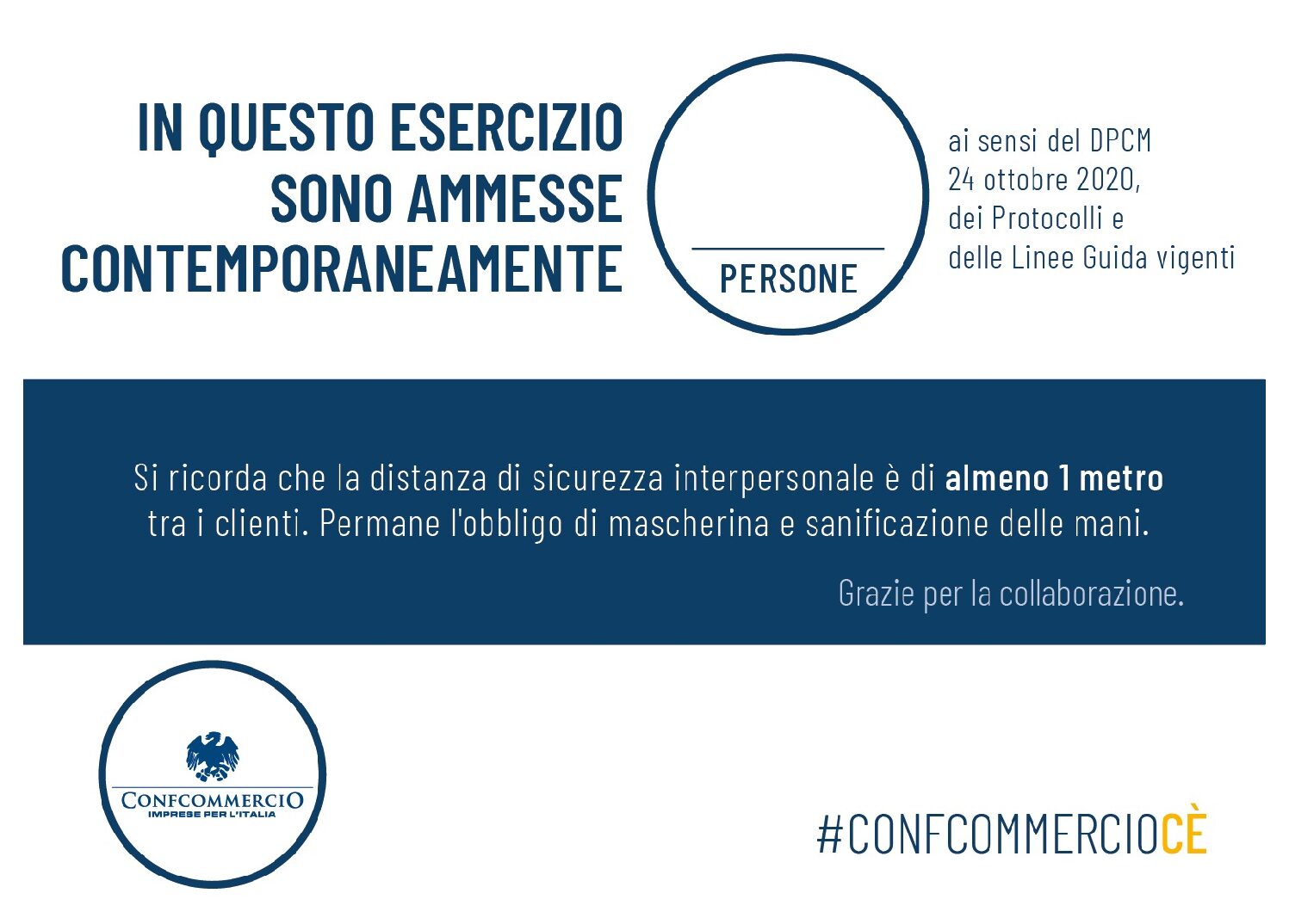 Cartello affissione negozio