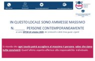 CARTELLI PUBBLICI ESERCIZI - DPCM 24 OTTOBRE 2020 & PRECEDENTE 18 OTTOBRE 2020
