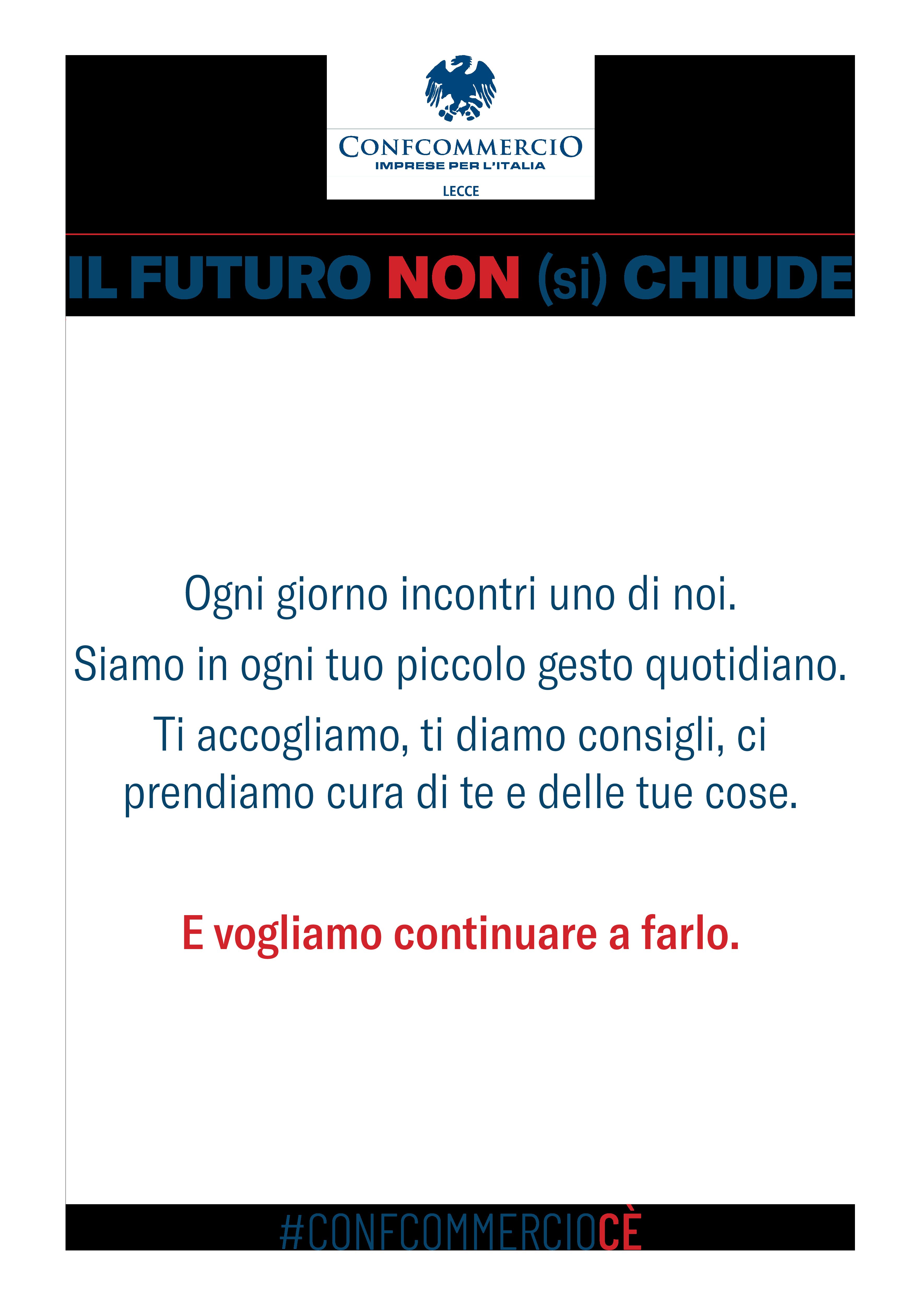 Locandina Il futuro non si chiude - frase