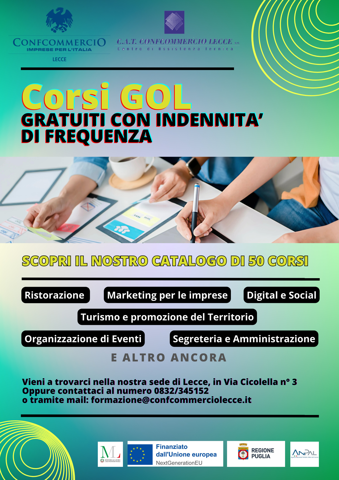 Corsi GOL gratuiti con indennità di frequenza