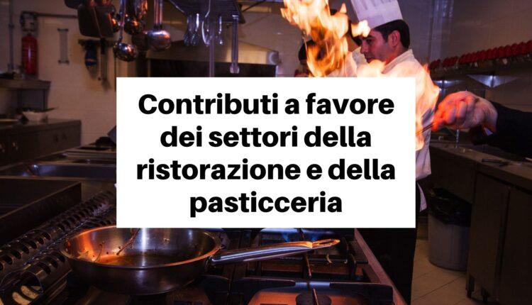 Dal 1° Marzo Bonus per Ristoranti, Pasticcerie & Gelaterie.