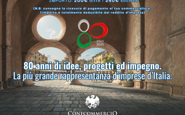 Campagna di Tesseramento Provinciale 2025 - 80 anni di idee, progetti ed impegni.