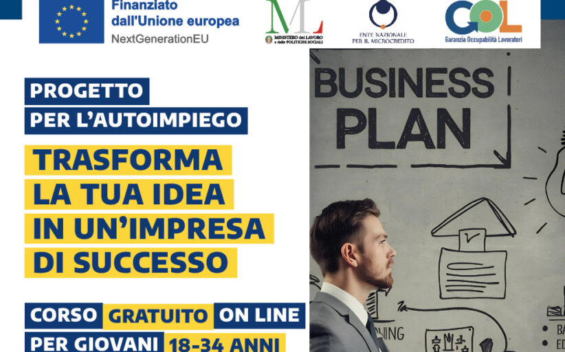 CORSI GOL GRATUITI PER L'AUTOIMPIEGO 2026